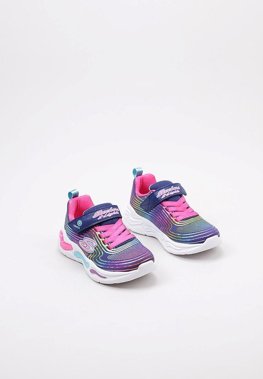 Enfants SKECHERS Baskets A Scratch | Acheter Skechers Wavy Beams En Ligne