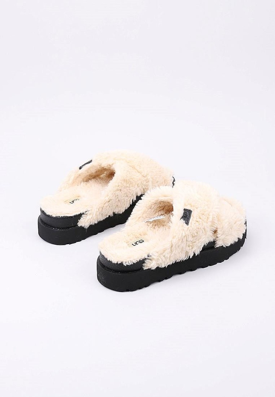 Femme UGG | Acheter Ugg Fuzz Sugar Cross Slide En Ligne