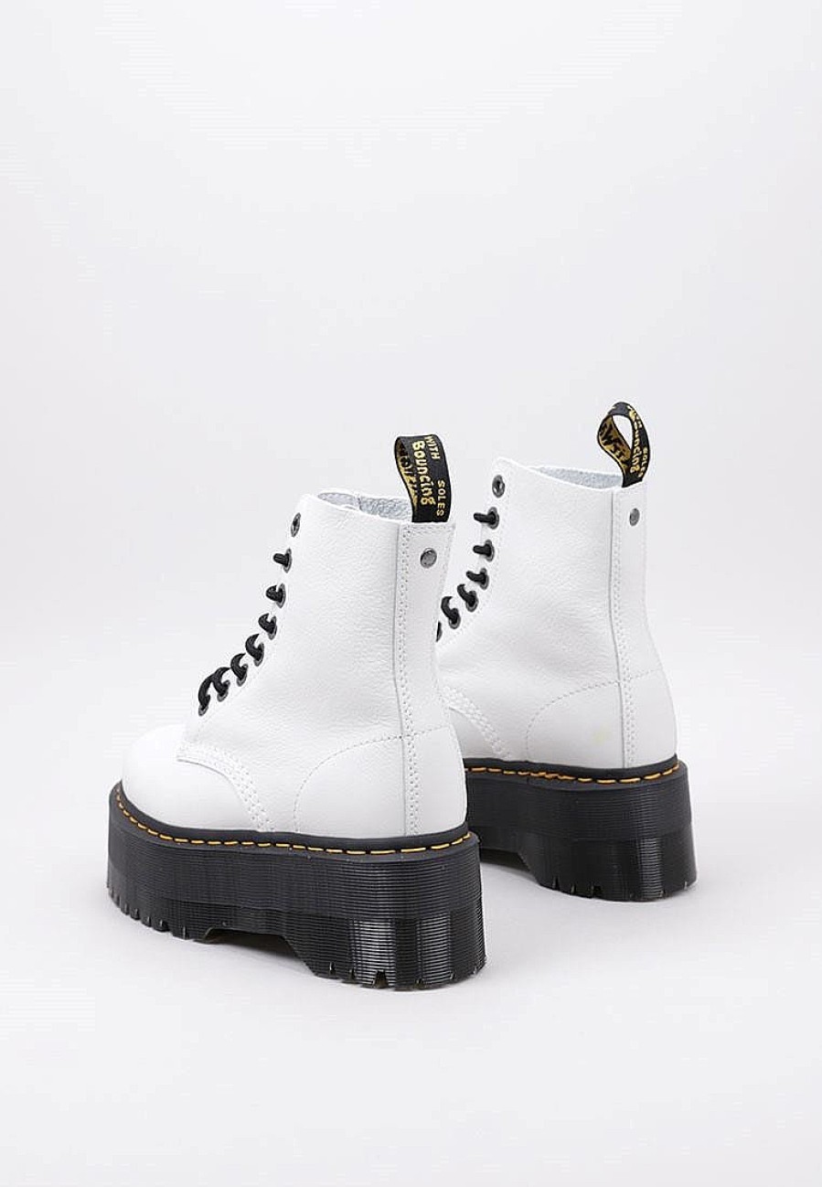 Femme DR MARTENS Rangers | Acheter Dr Martens 1460 Pascal Max Optical White Pisa En Ligne