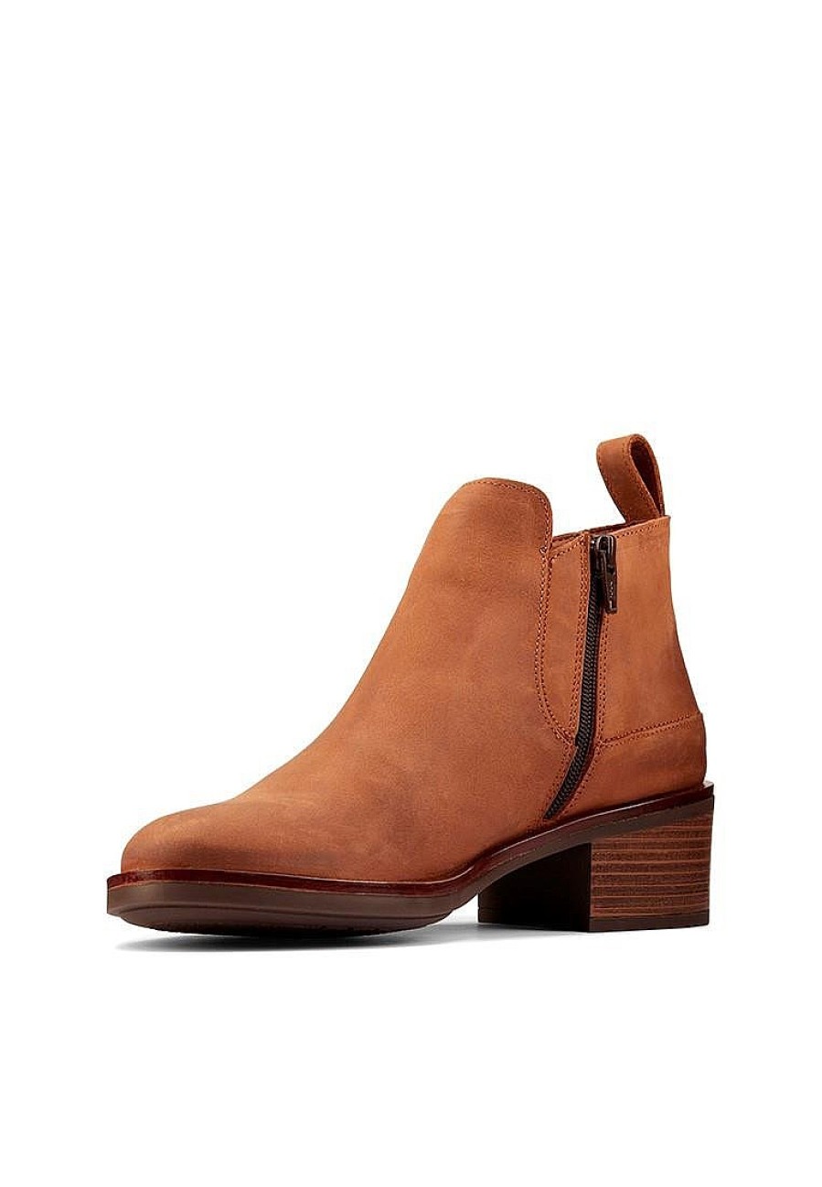 Femme CLARKS Bottines A Talon | Acheter Clarks Memi Zip En Ligne