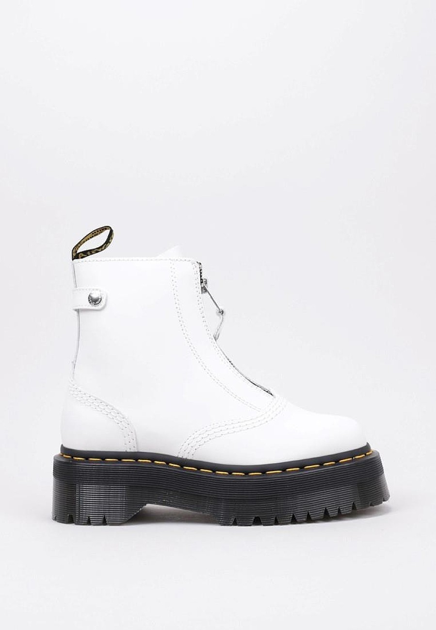 Femme DR MARTENS Rangers | Acheter Dr Martens Jetta White Sendal En Ligne