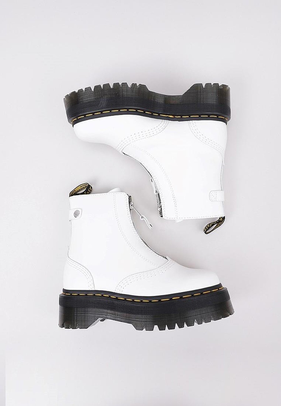 Femme DR MARTENS Rangers | Acheter Dr Martens Jetta White Sendal En Ligne