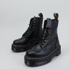 Femme DR MARTENS Rangers | Acheter Dr Martens Jadon Black Polished Smooth En Ligne