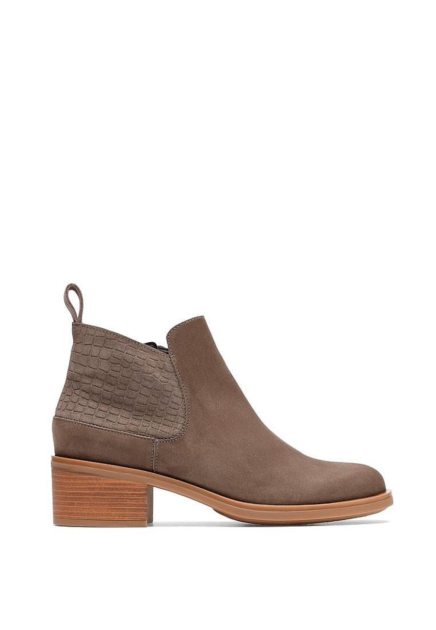 Femme CLARKS Bottines A Talon | Acheter Clarks Memi Zip En Ligne