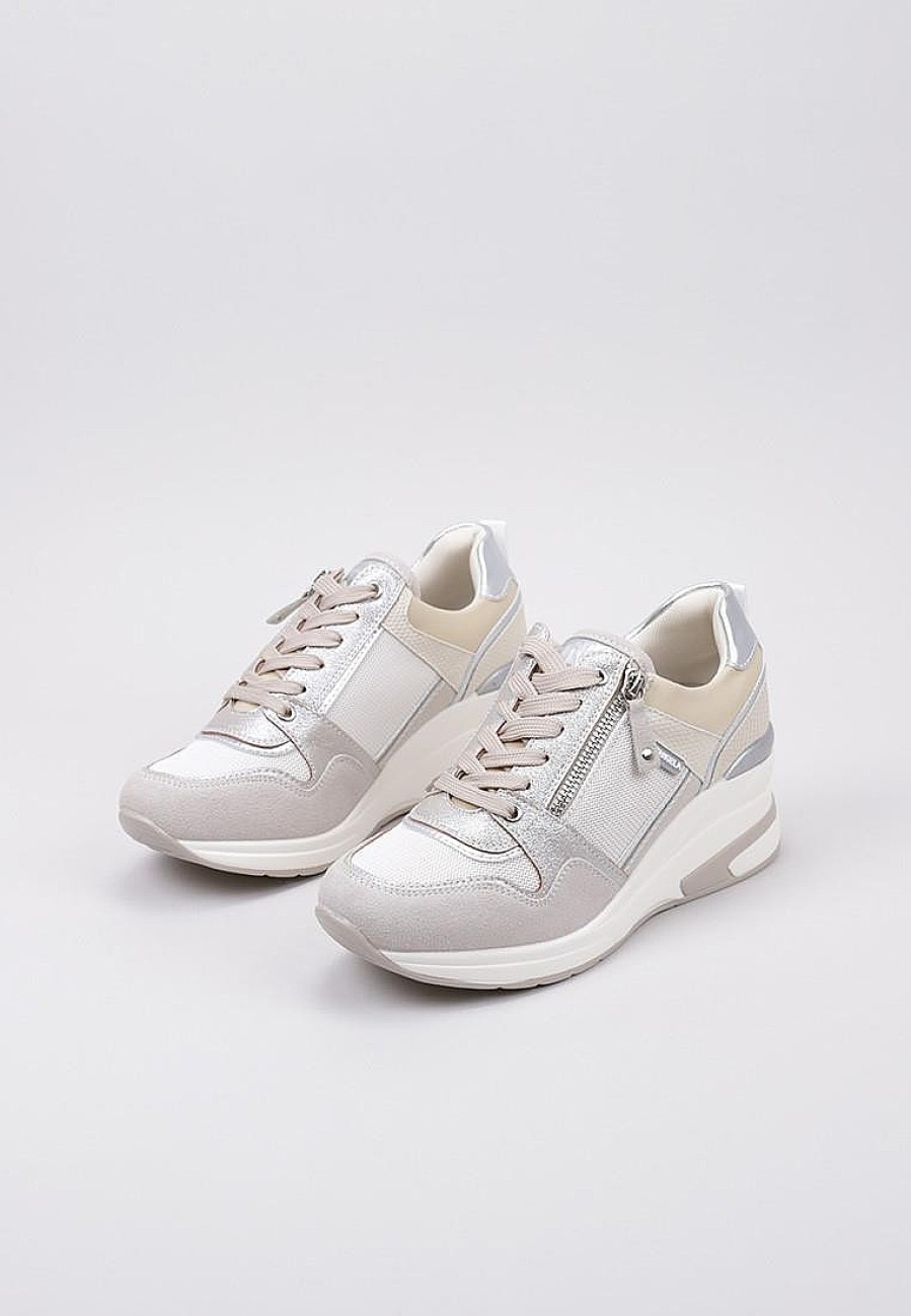 Femme D´Angela Baskets A Plateforme | Acheter D´Angela Sneaker Combi Cremallera Lateral En Ligne