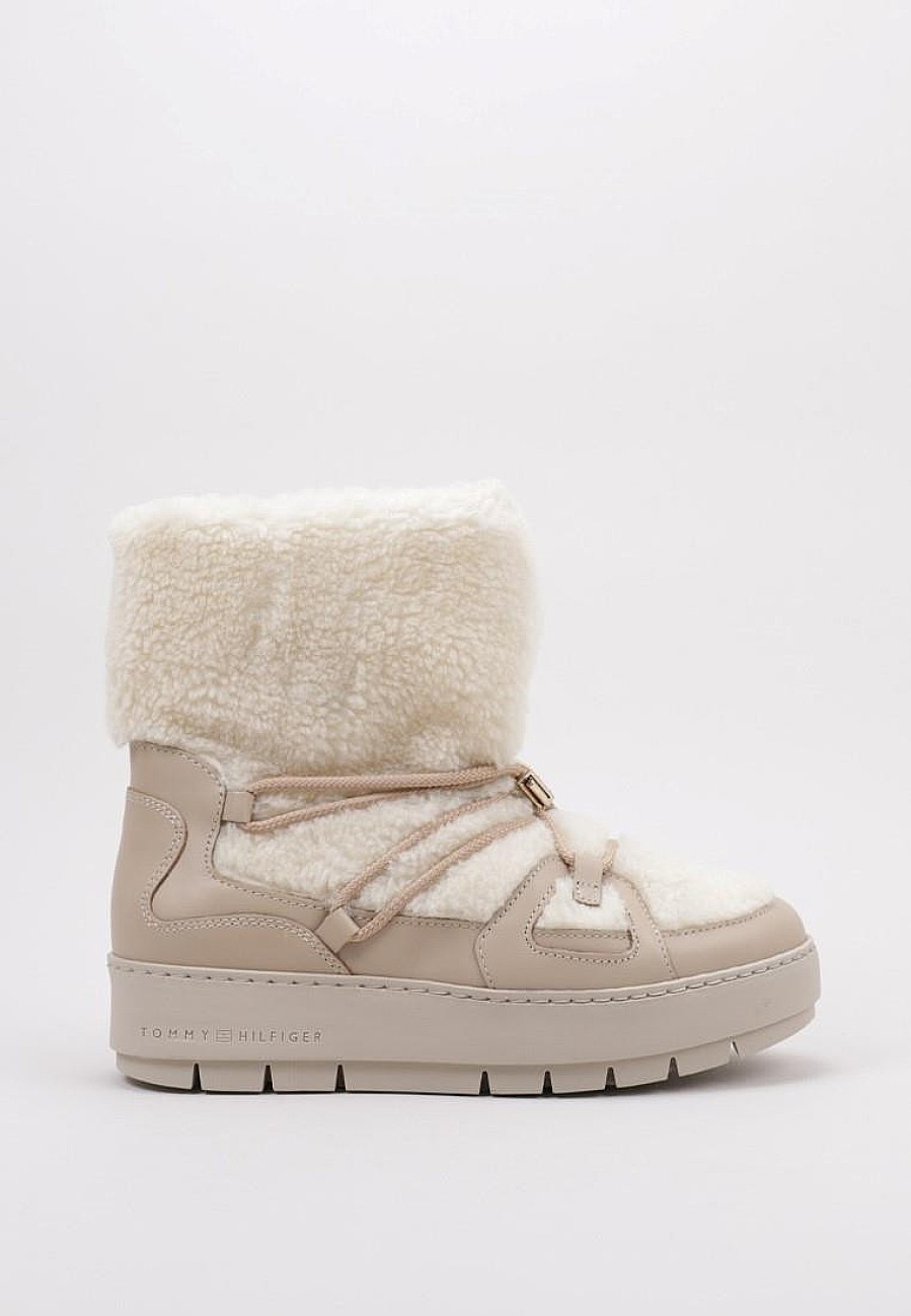 Femme TOMMY HILFIGER Bottes Fourrees | Acheter Tommy Hilfiger Tommy Teddy Snowboot En Ligne