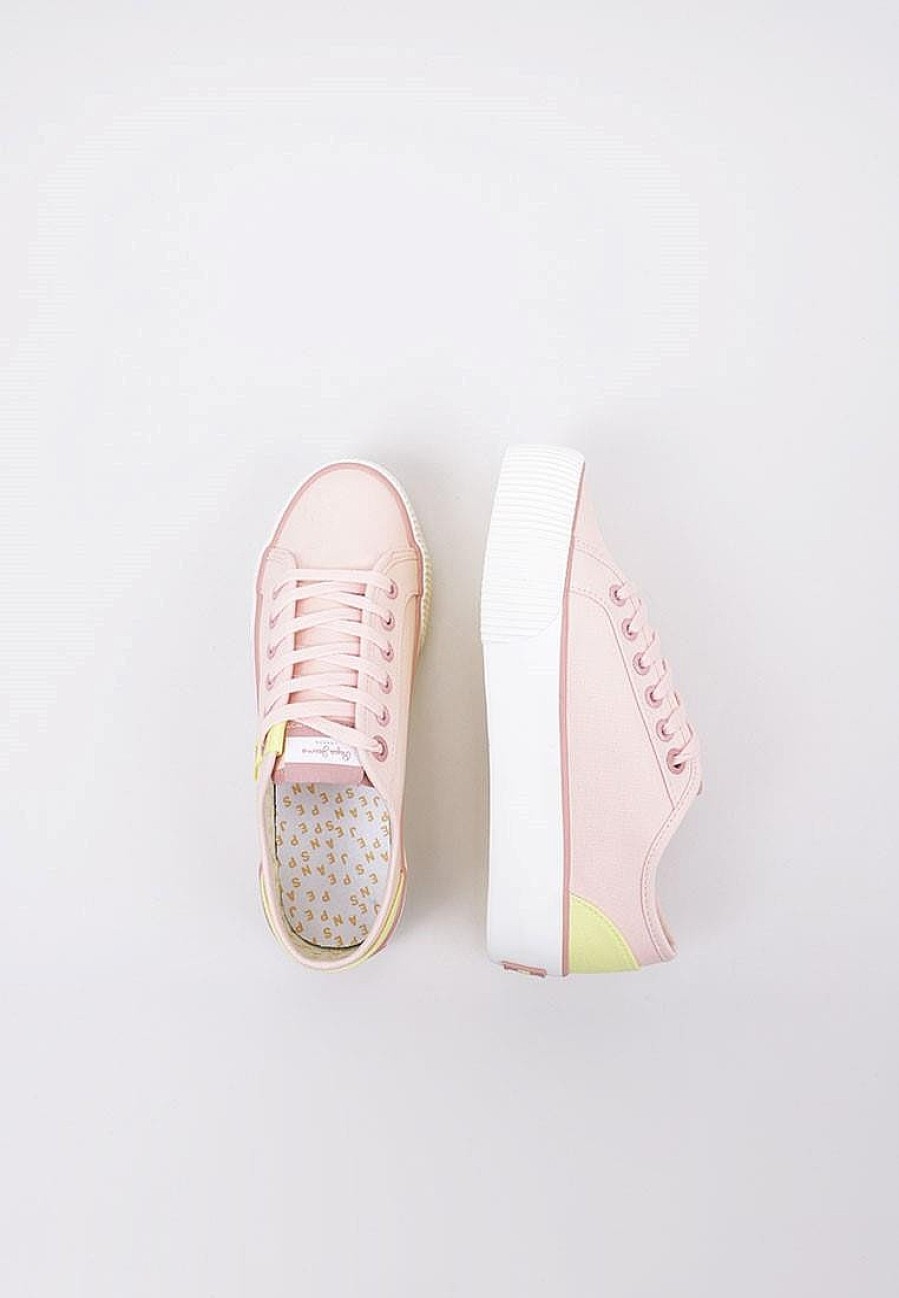 Femme PEPE JEANS Baskets A Plateforme | Acheter Pepe Jeans Ottis W Sun En Ligne