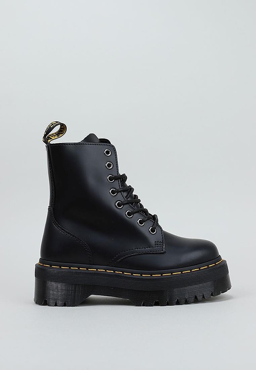 Femme DR MARTENS Rangers | Acheter Dr Martens Jadon Black Polished Smooth En Ligne