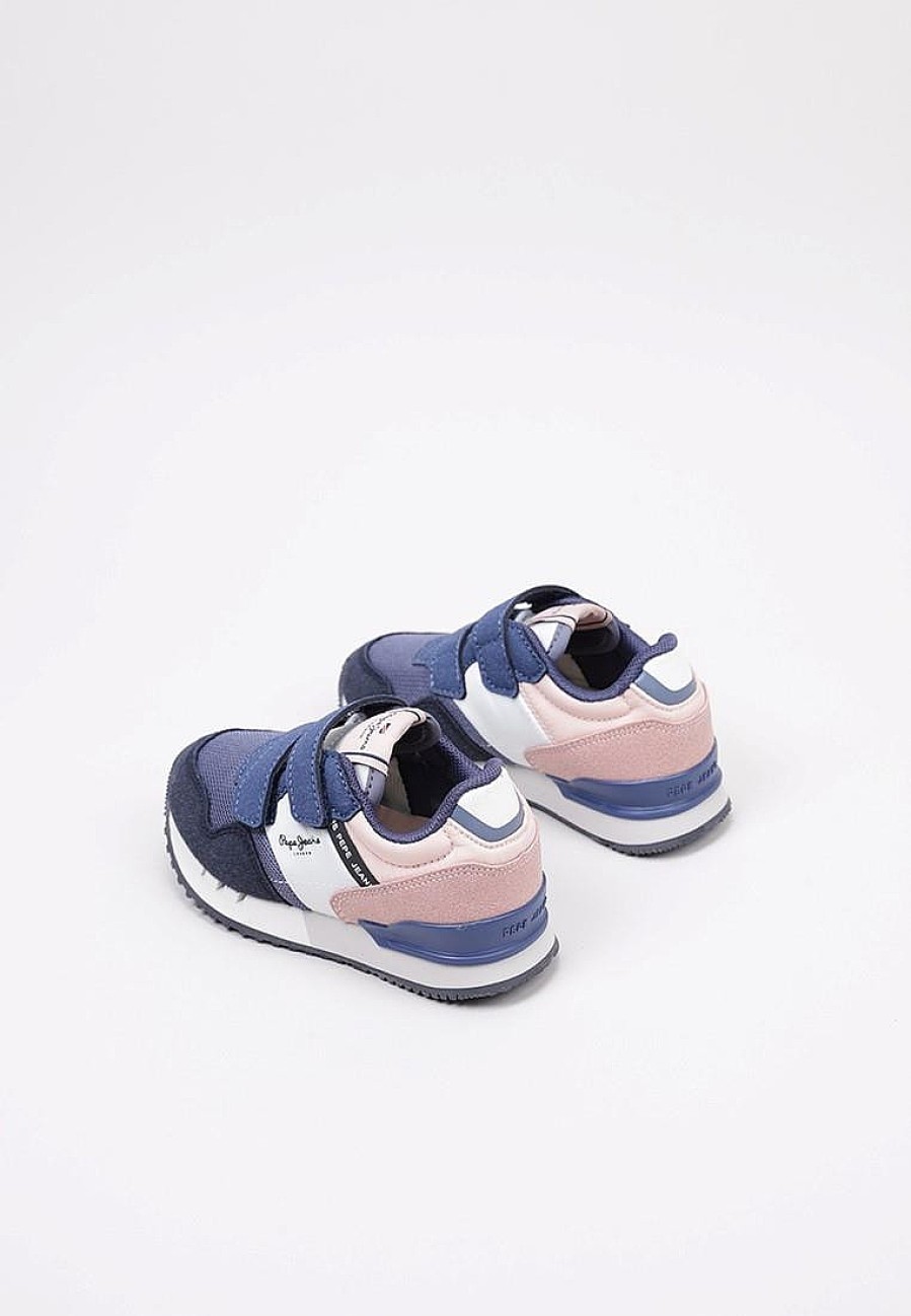 Enfants PEPE JEANS Baskets A Scratch | Acheter Pepe Jeans London Classic Gk En Ligne