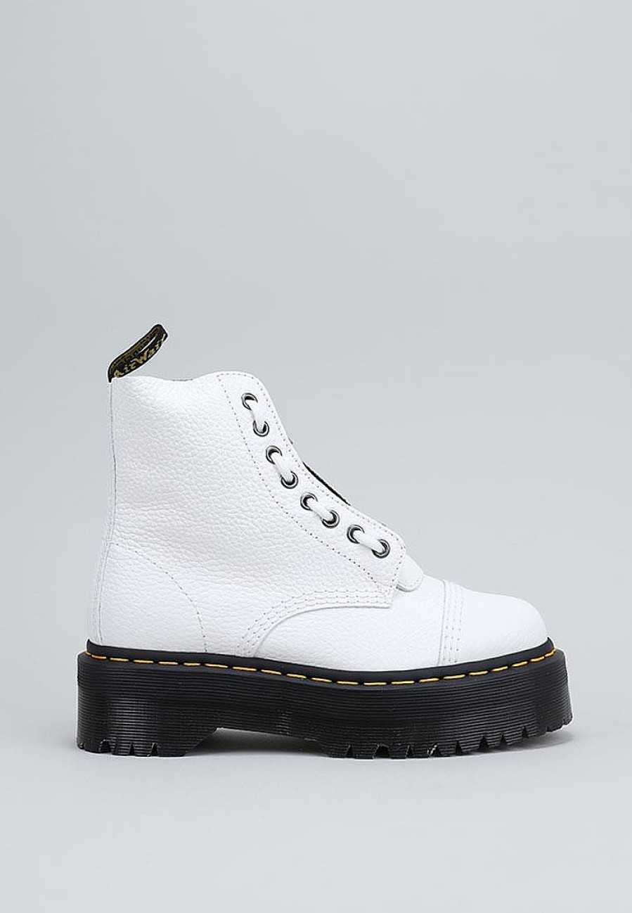 Femme DR MARTENS Rangers | Acheter Dr Martens Sinclair White Milled Nappa En Ligne