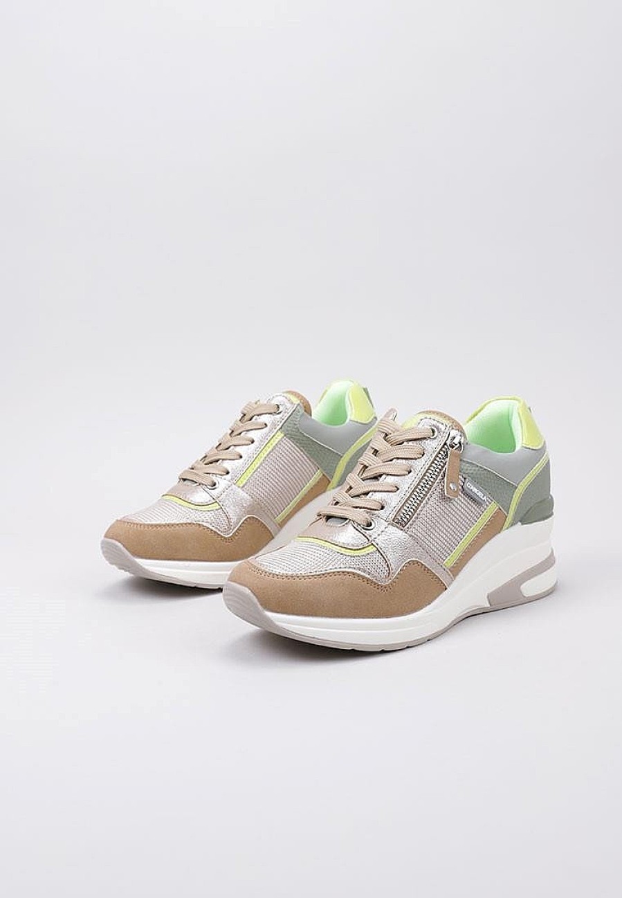 Femme D´Angela Baskets A Plateforme | Acheter D´Angela Sneaker Combi Cremallera Lateral En Ligne