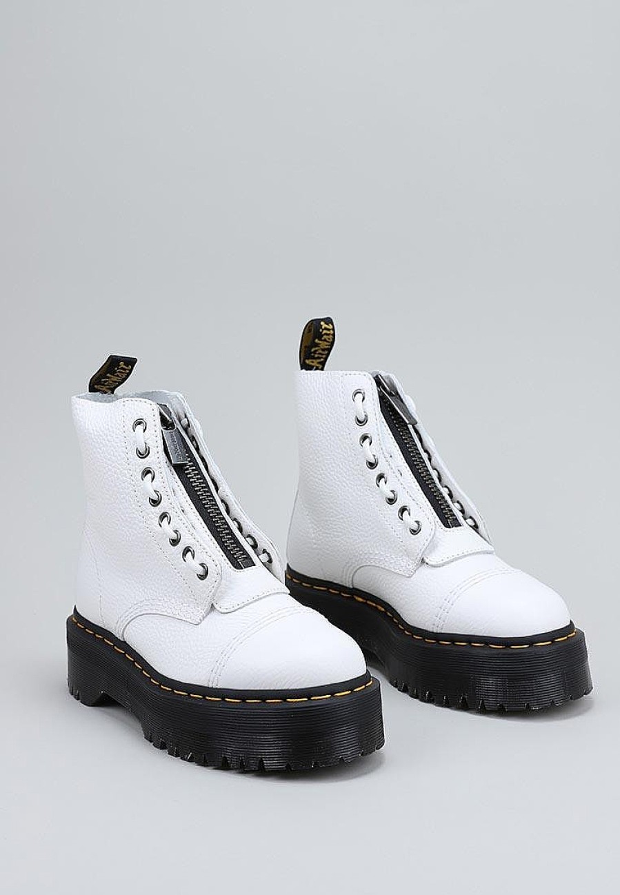 Femme DR MARTENS Rangers | Acheter Dr Martens Sinclair White Milled Nappa En Ligne