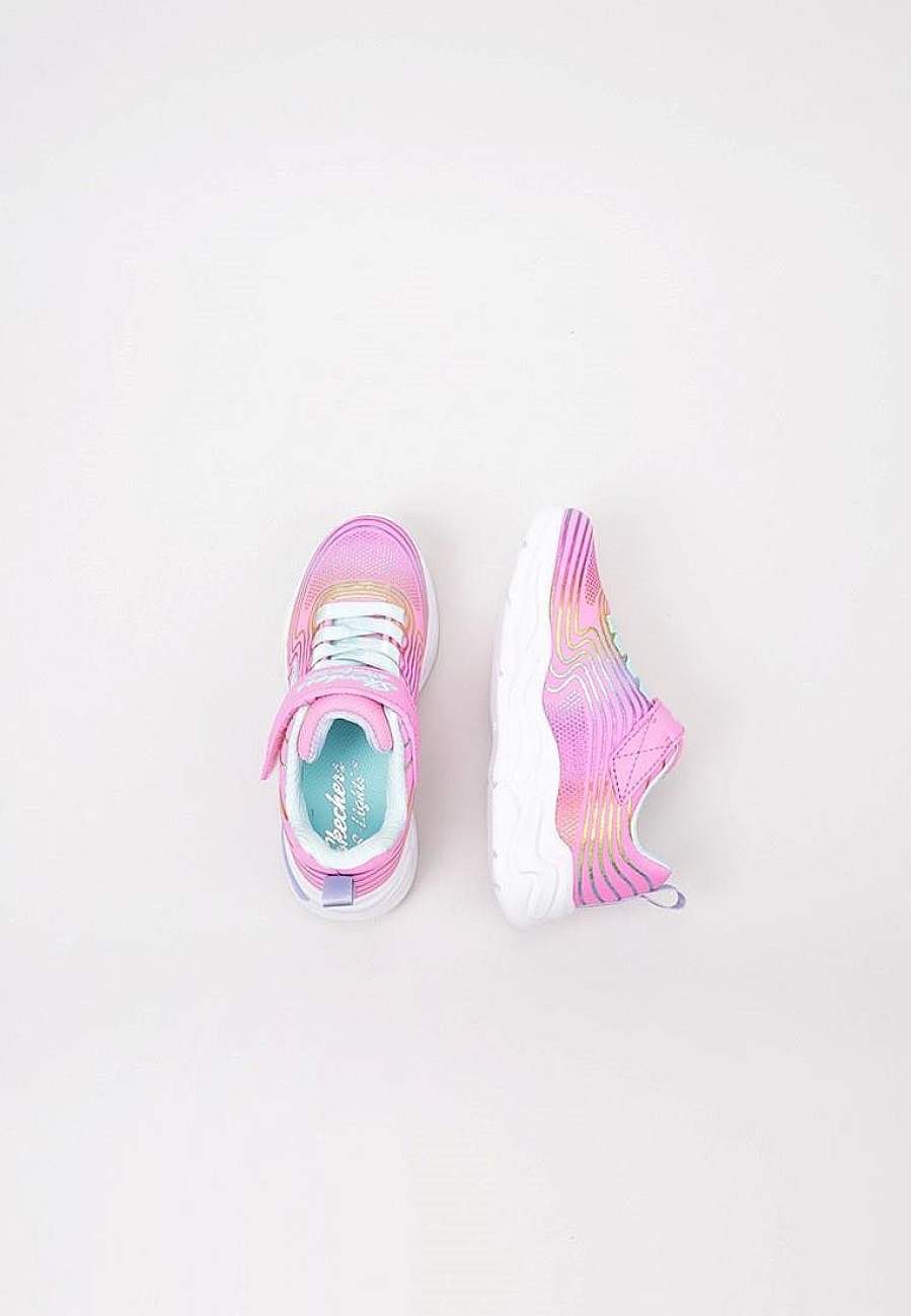 Enfants SKECHERS Baskets A Scratch | Acheter Skechers Wavy Beams En Ligne