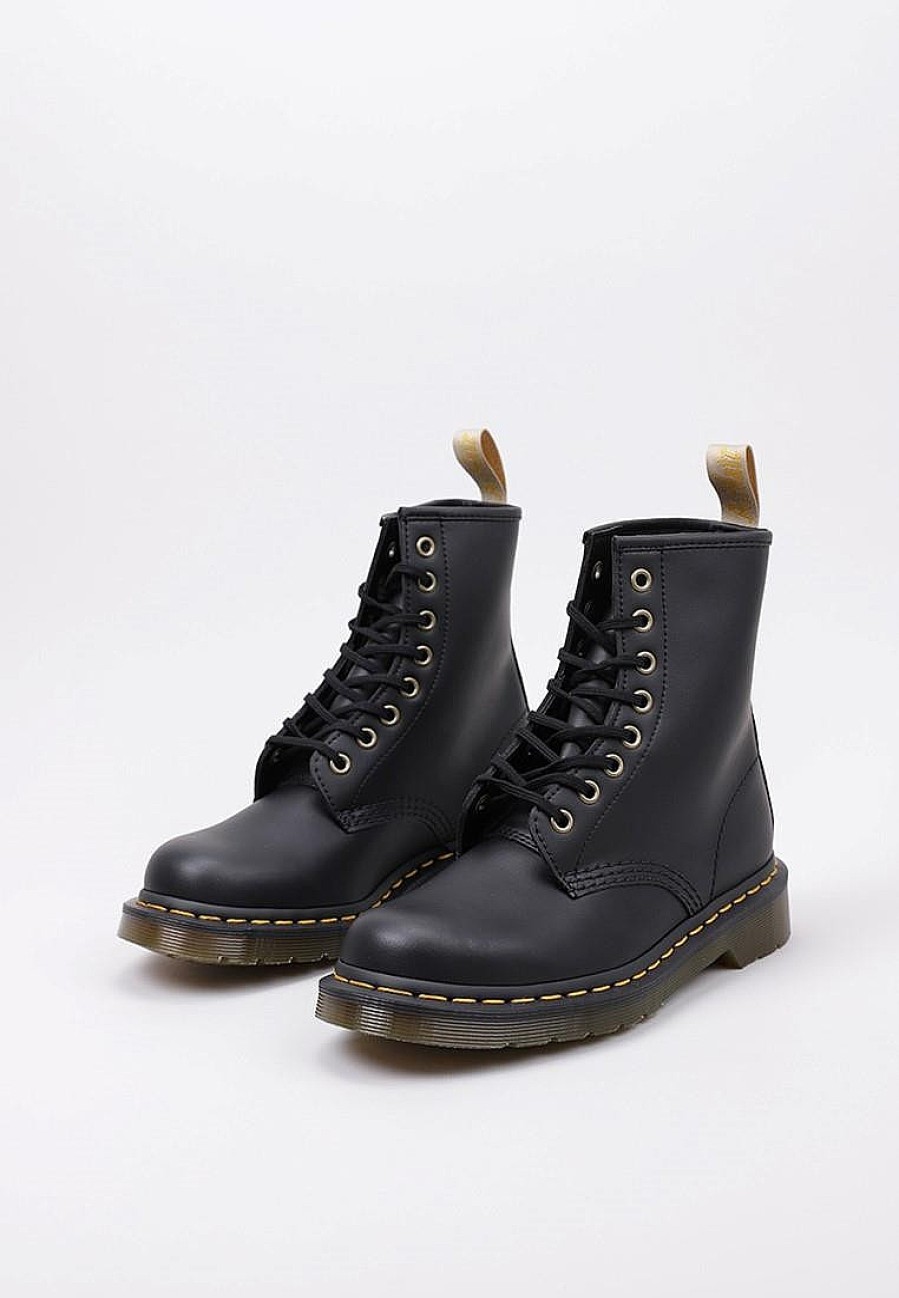 Femme DR MARTENS Rangers | Acheter Dr Martens Vegan 1460 Black Felix Rub Off En Ligne