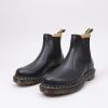 Homme DR MARTENS Bottes Chelsea | Acheter Dr Martens 2976 Ys Black Smooth Chelsea En Ligne