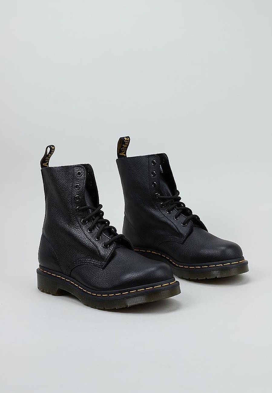 Femme DR MARTENS Rangers | Acheter Dr Martens 1460 Pascal Black Virginia En Ligne