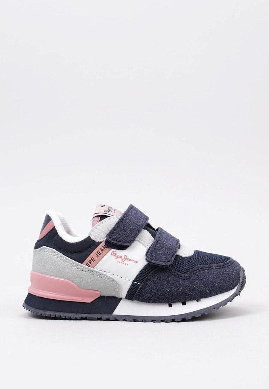 Enfants PEPE JEANS Baskets A Scratch | Acheter Pepe Jeans London One On Gk En Ligne