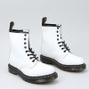 Femme DR MARTENS Rangers | Acheter Dr Martens 1460 White Smooth En Ligne