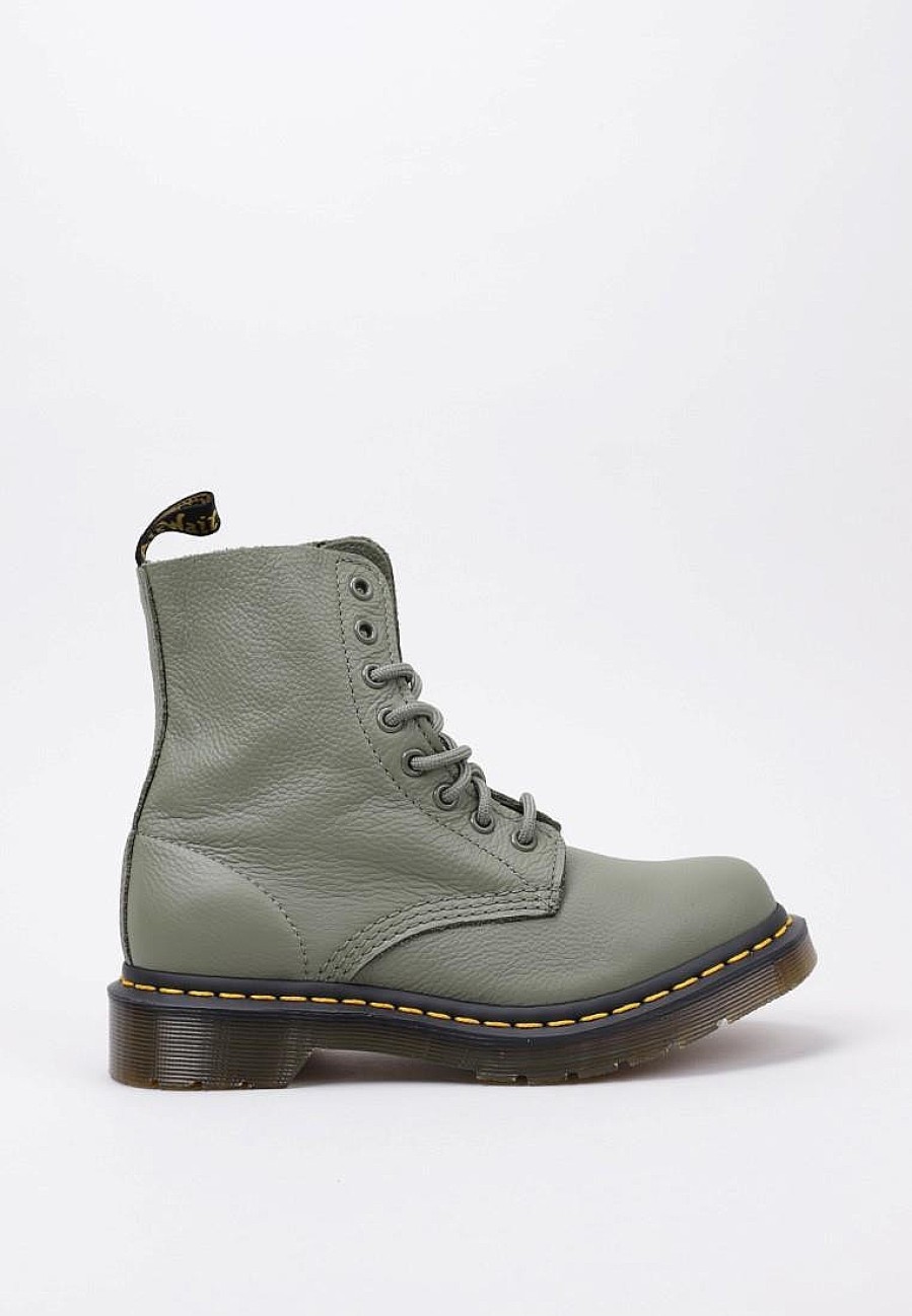 Femme DR MARTENS Rangers | Acheter Dr Martens 1460 Pascal Camouflage Khaki Virginia En Ligne