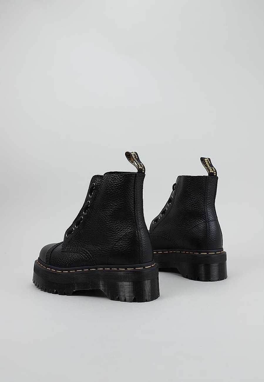 Femme DR MARTENS Rangers | Acheter Dr Martens Sinclair Black Milled Nappa En Ligne