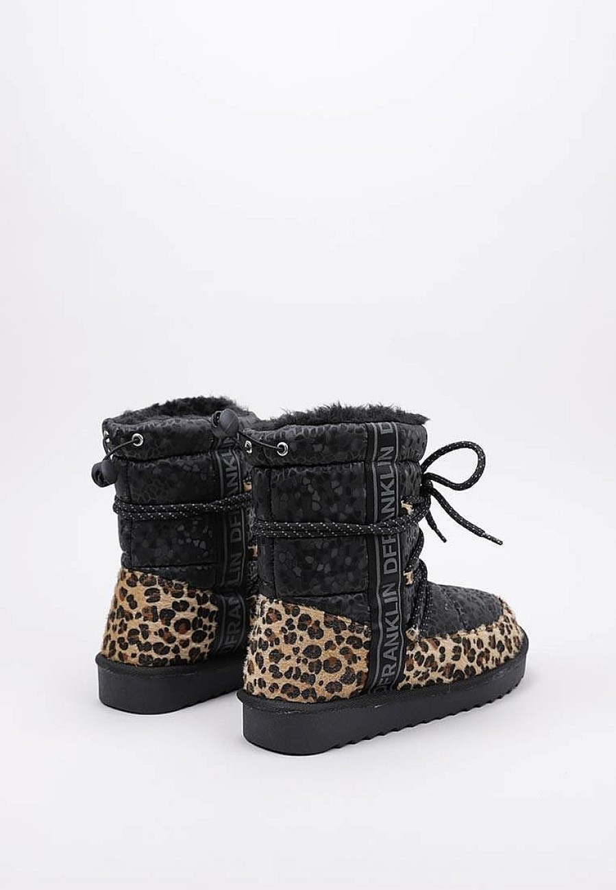 Femme D. FRANKLIN Bottes Fourrees | Acheter D. Franklin Nordic Naylon Bomb Leopard En Ligne