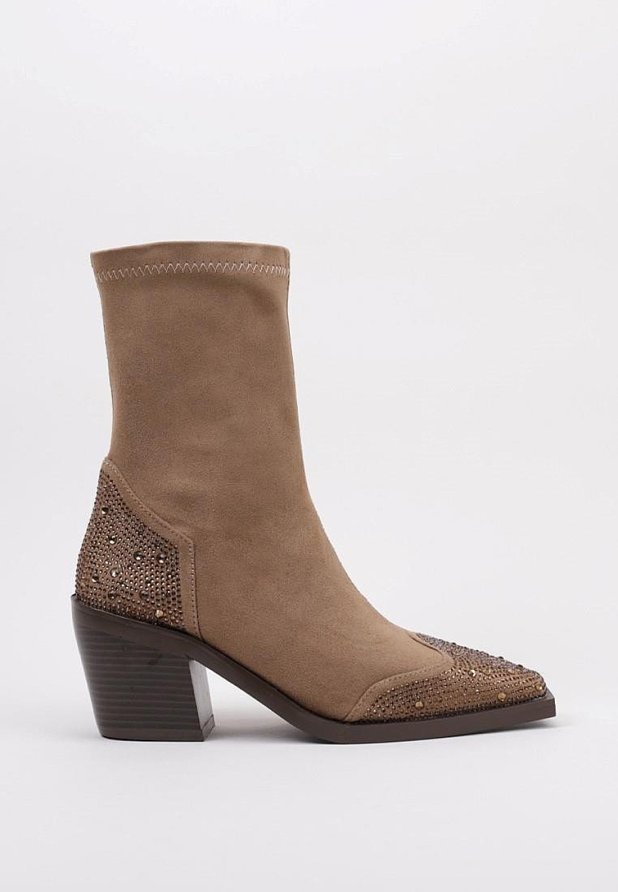 Femme Bives Bottines A Talon | Acheter Bives 9990 Antonia En Ligne