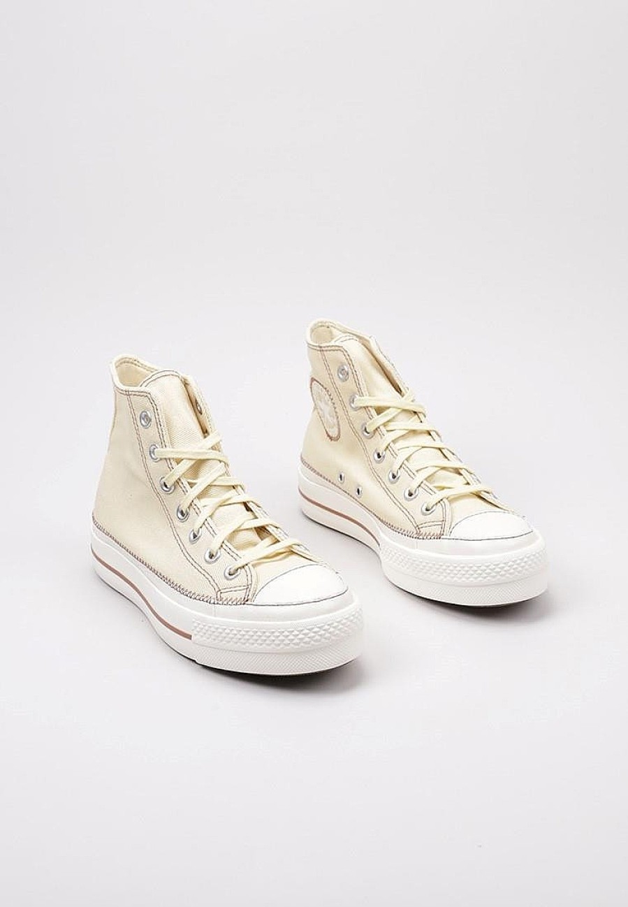 Femme CONVERSE Baskets A Plateforme | Acheter Converse Chuck Taylor All Star Lift Platform Contrast Stitching En Ligne